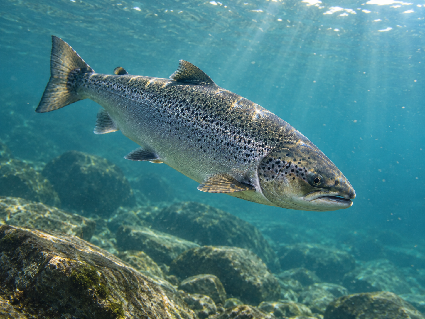 Pesca de Salmón Encerrado (Salmo salar sebago)
